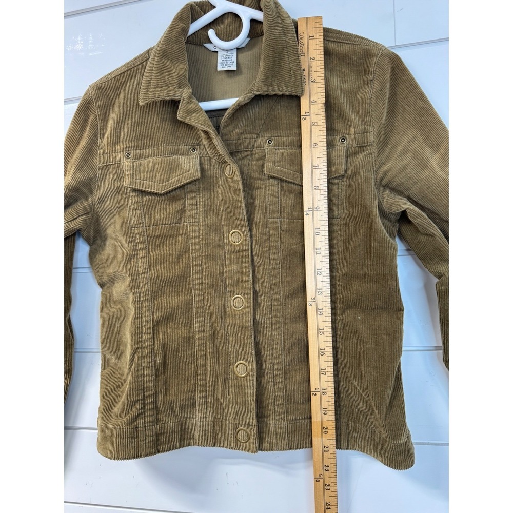 Cabi Womens Brown Corduroy Trucker Jacket Tan Stretch Cotton Style 411 Size S - Picture 5 of 7
